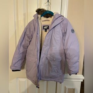 Lands' End Kids Lavender Puffer Jacket